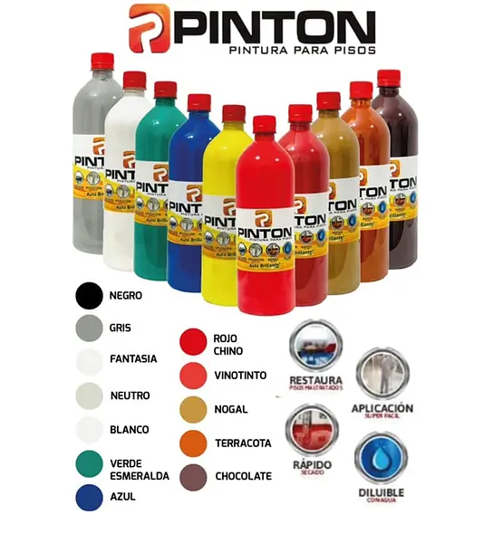 Cera Plastica Pinton Rojo Chino X 1000 Ml